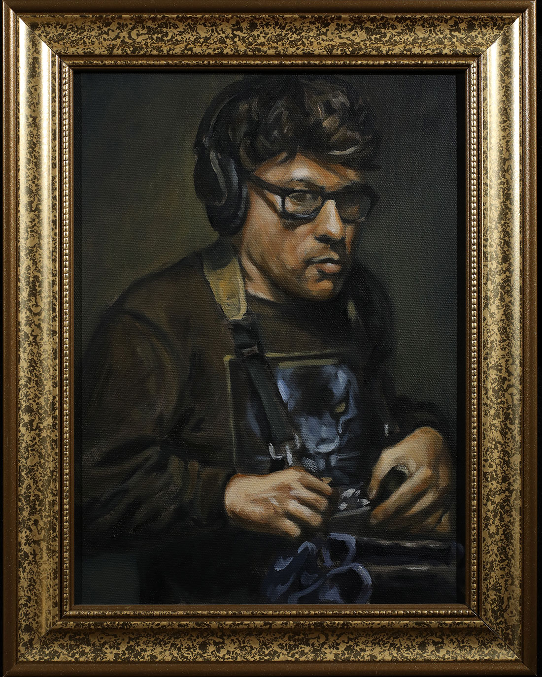 Kevin adjusting his sound levels.