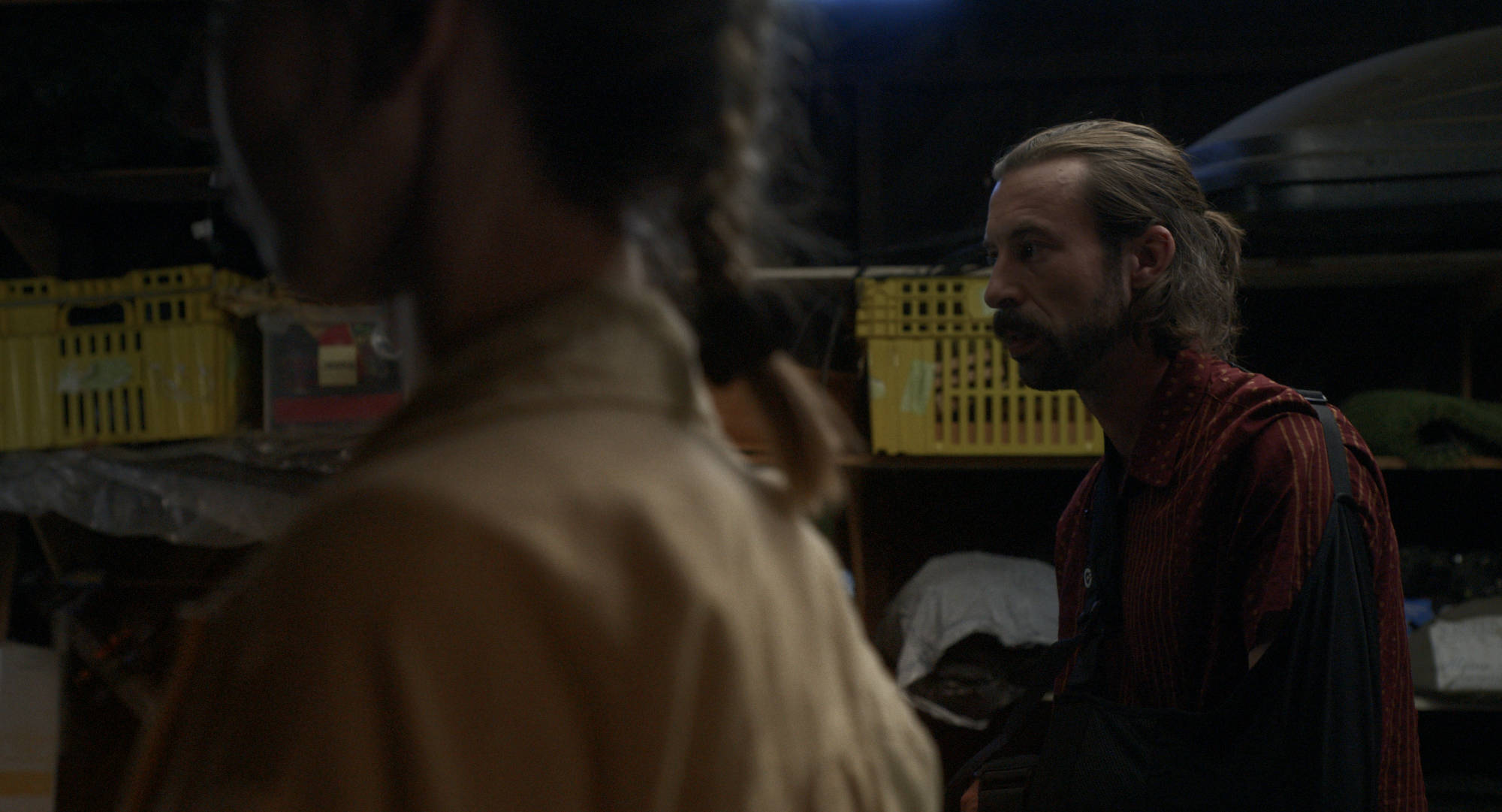 Donnie and Jenna in the garage.