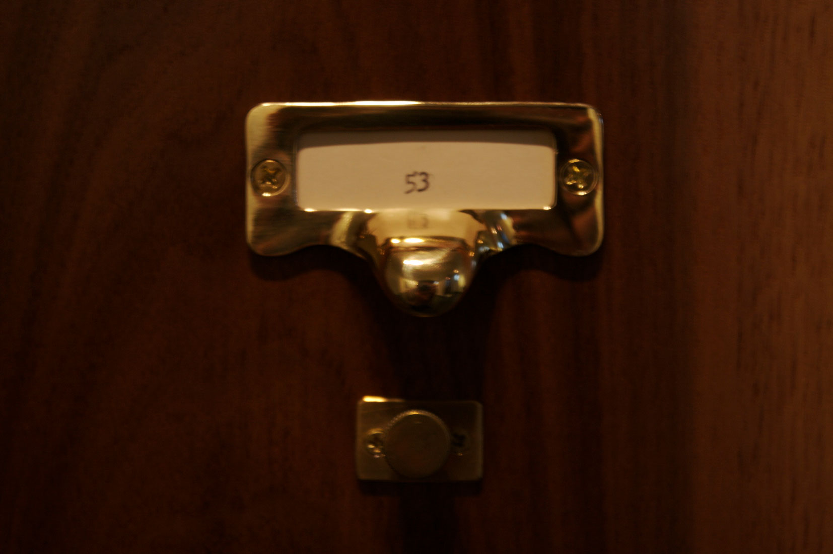 Drawer front.