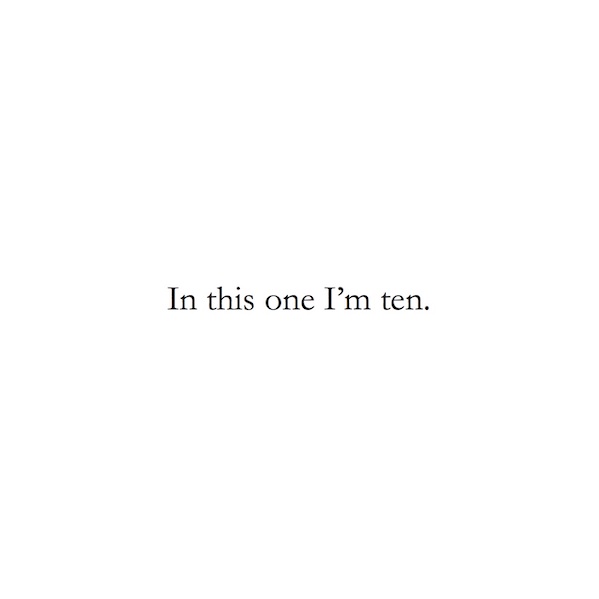 In this one I'm ten.