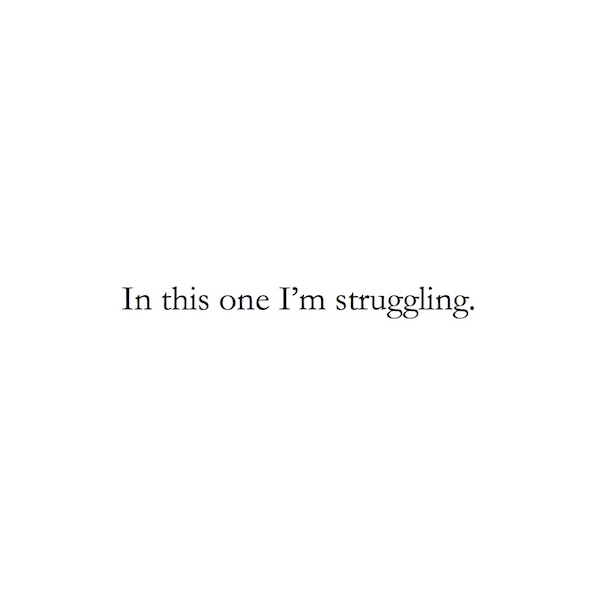 In this one I'm struggling.
